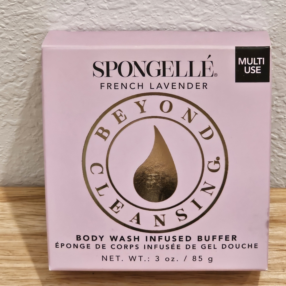 Spongellé French Lavender Body Wash Infused Buffer, NIP, Multi-Use